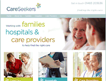 Tablet Screenshot of careseekers.co.uk